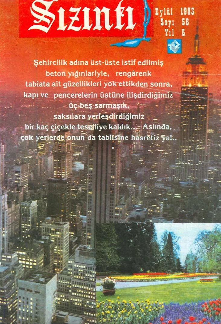Eylül 1983, Ön kapak