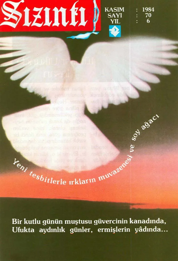 Kasım 1984, Ön kapak