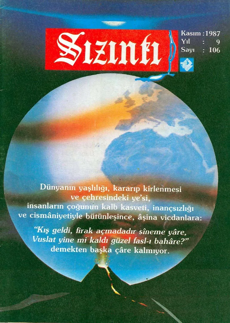 Kasım 1987, Ön kapak