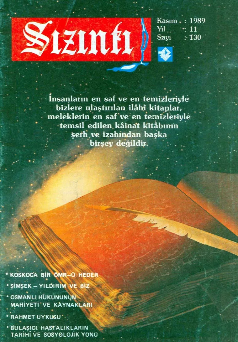 Kasım 1989, Ön kapak