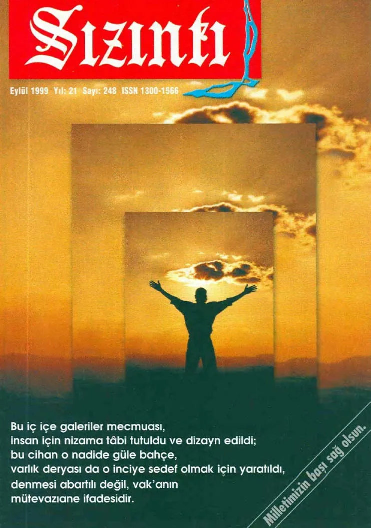 Eylül 1999, Ön kapak