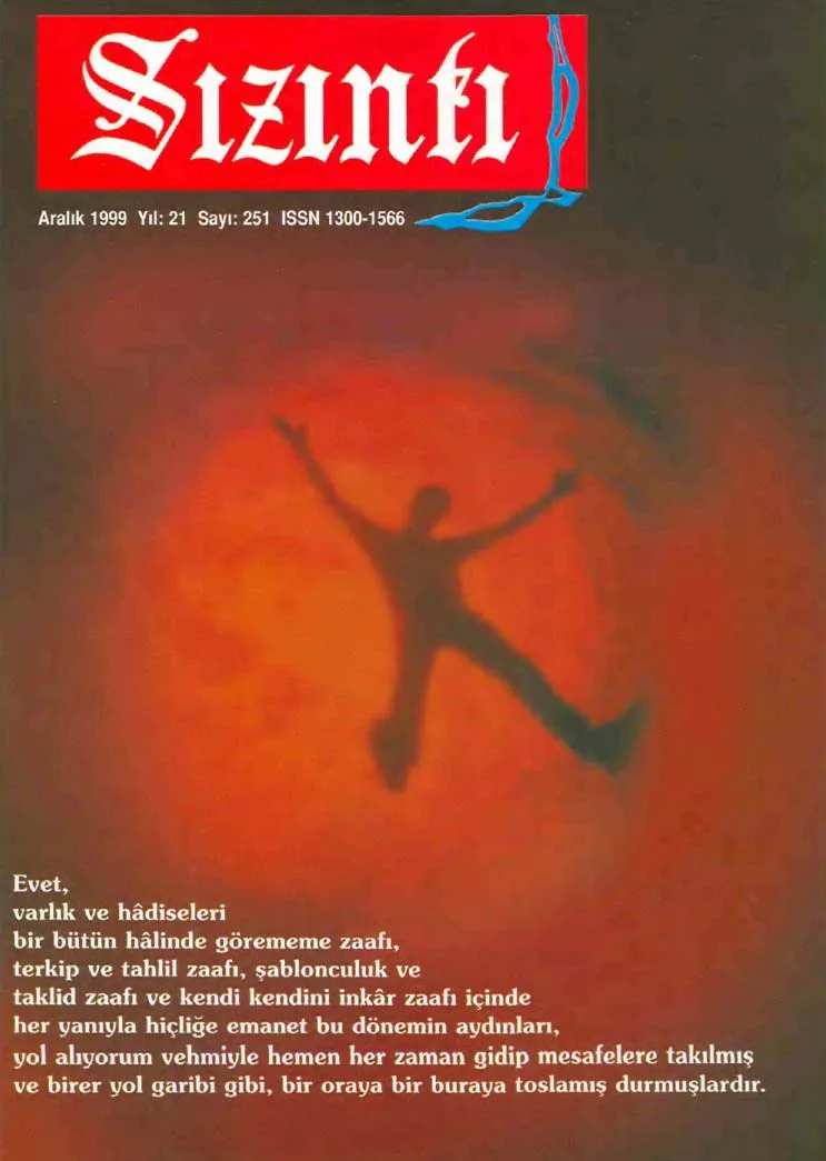 Aralık 1999, Ön kapak