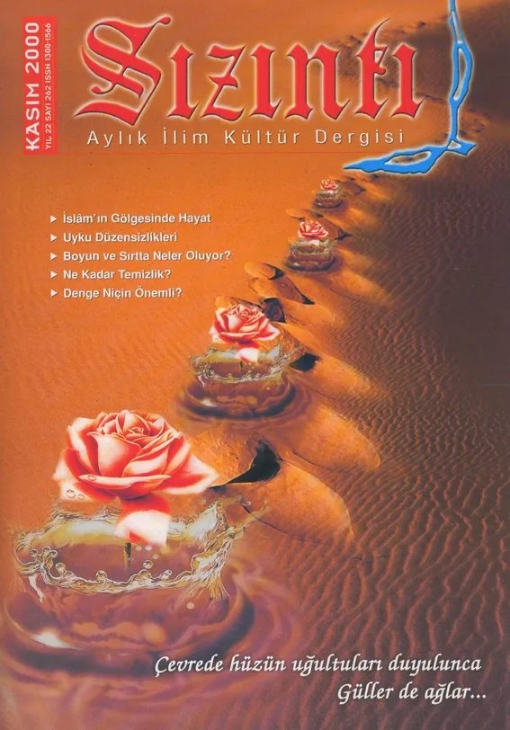 Kasım 2000, Ön kapak