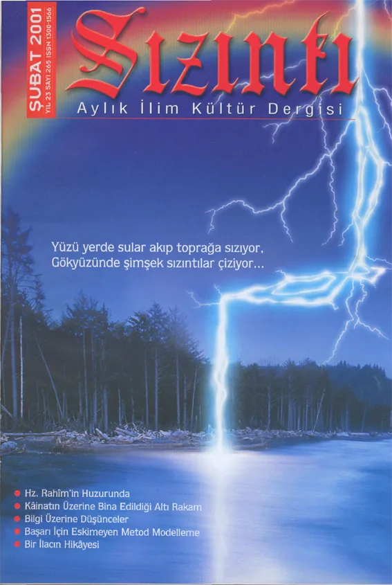 Şubat 2001, Ön kapak