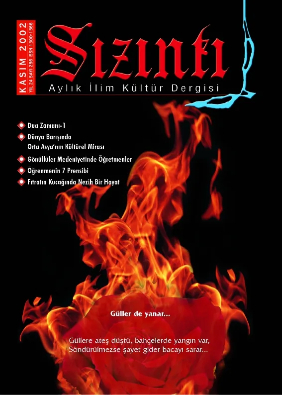 Kasım 2002, Ön kapak